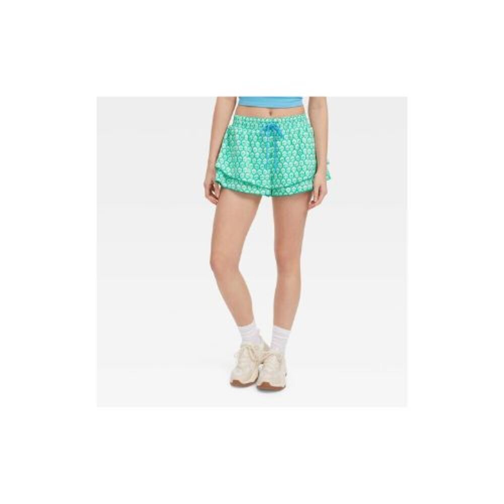 Roller Rabbit x Target Women's Stamped Floral Drawstring Shorts Teal Large